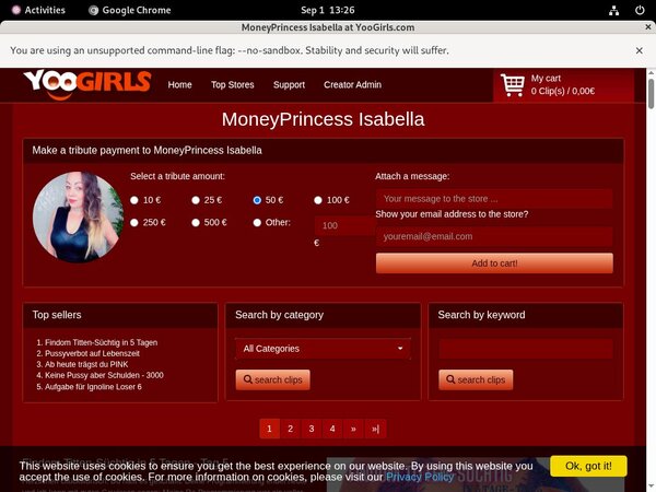 Account For Yoogirls.com