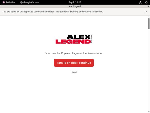 Alexlegend.com New Password