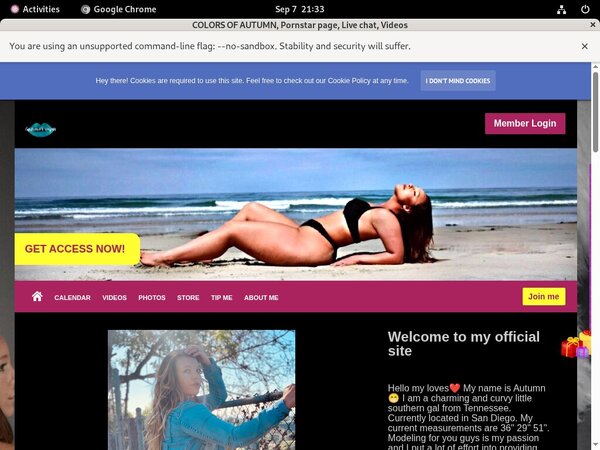 Colorsofautumnxxx.com Trial Membership $1