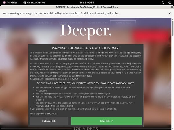 Deeper.com Free Account