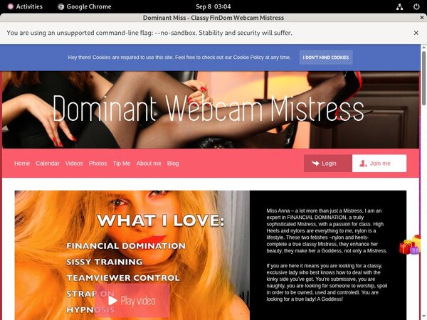 Discount Dominant Miss - Classy FinDom Webcam Mistress Deal