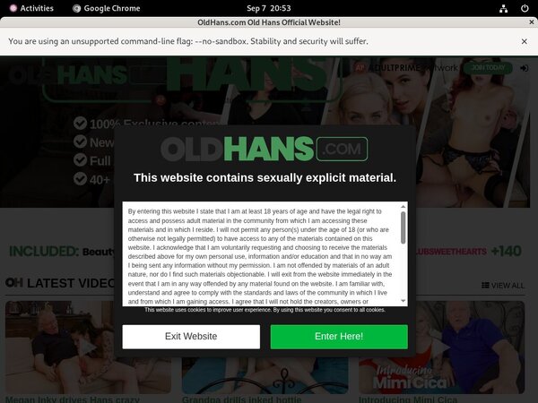 Free Trial Old Hans Membership