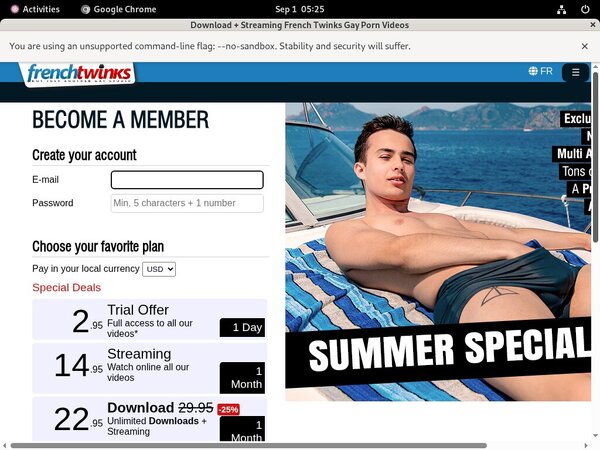 French Twinks New Accounts