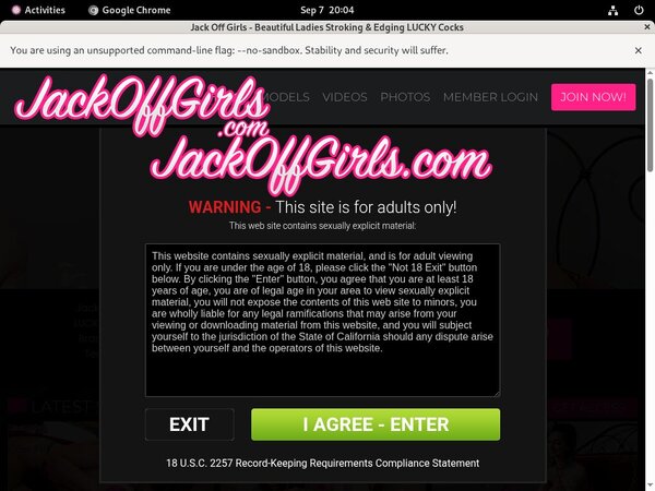 Jackoffgirls.com Verotel Discount