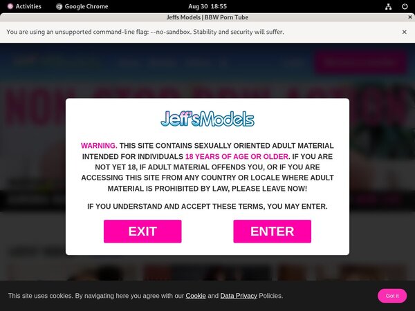 Jeff's Models Account Login