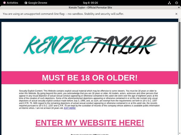 Kenzietaylor.com Upcoming