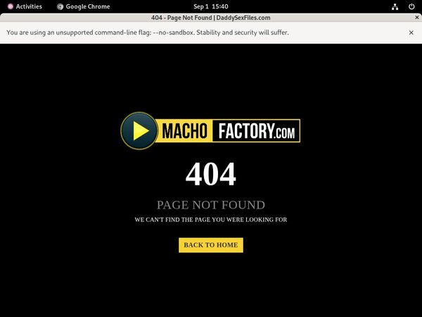 Macho Factory Password Free