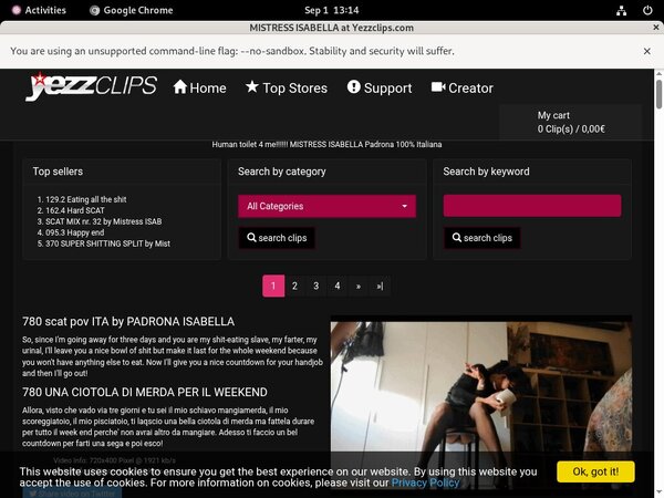 Mistress Isabella One Year