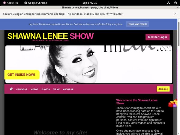 Shawnaleneeshow.modelcentro.com Network Login